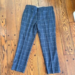Blue Plaid Suit Pants- Brooks Brothers Red Fleece